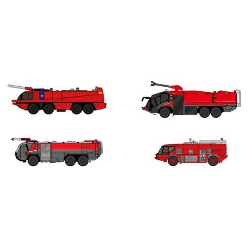 FWDP-FT-4008 - 1/400 AIRPORT FIRE TRUCK SET NEW TOOLINGS