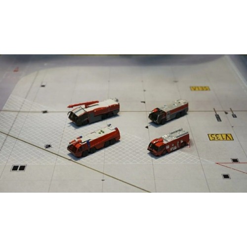 FWDP-FT-4008 - 1/400 AIRPORT FIRE TRUCK SET NEW TOOLINGS