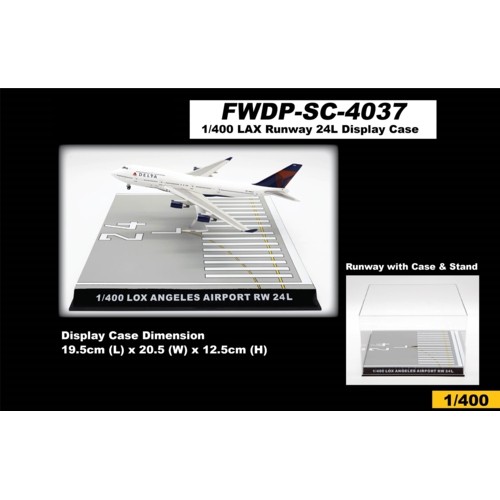 FWDP-SC-4037- 1/400 LOS ANGELES INTERNATIONAL RWY 24L DISPLAY CASE