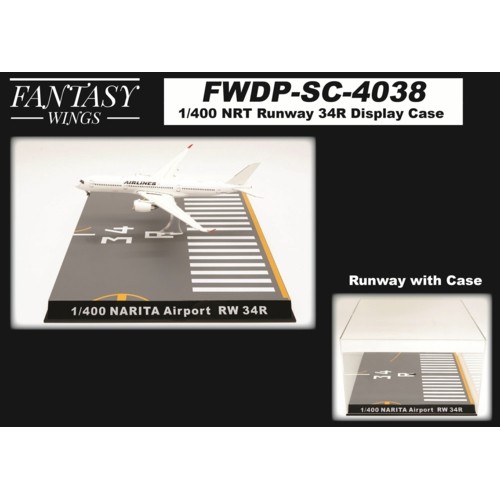FWDP-SC-4038 - 1/400 NARITA AIRPORT RUNWAY 34R DISPLAY CASE