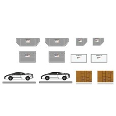 FWUNLD-CG-4015 - 1/400 CARGO CONTAINER SET FEDEX