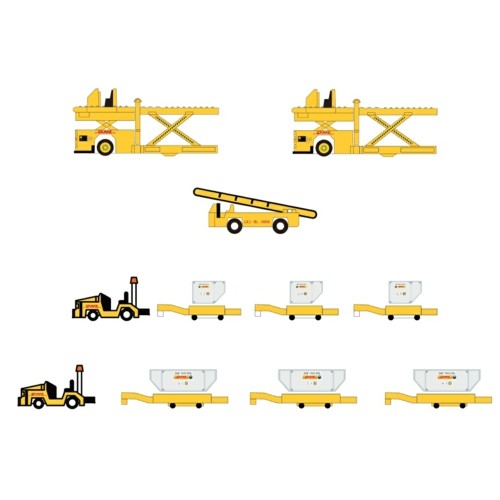 FWUNLD-CG-4064 - 1/400 CARGO SET (DHL)