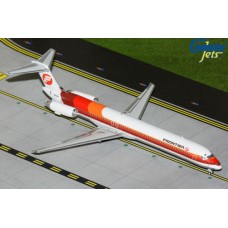 G2FFT1359 - 1/200 FRONTIER AIRLINES MD-80 N859HA (S. BASS ORANGE-AND-RED LIVERY) (UPGRADED STAND)