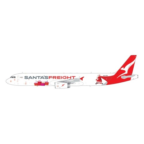 G2QFA1477 - 1/200 QANTAS FREIGHT A321P2F VH-XF4 SANTAS FREIGHT TITLES (UPGRADED STAND)