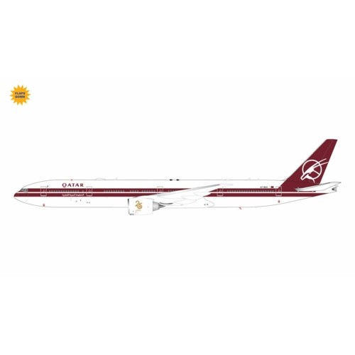 G2QTR1145F - 1/200 QATAR AIRWAYS B777-300ER A7-BAC - 25TH ANNIVERSARY RETRO LIVERY - FLAPS DOWN