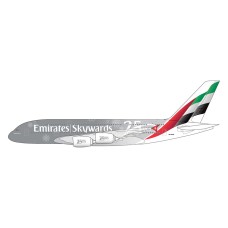G2UAE1494 - 1/200 EMIRATES A380 A6-EUE SKYWARDS 25 YEAR ANNIVERSARY LIVERY
