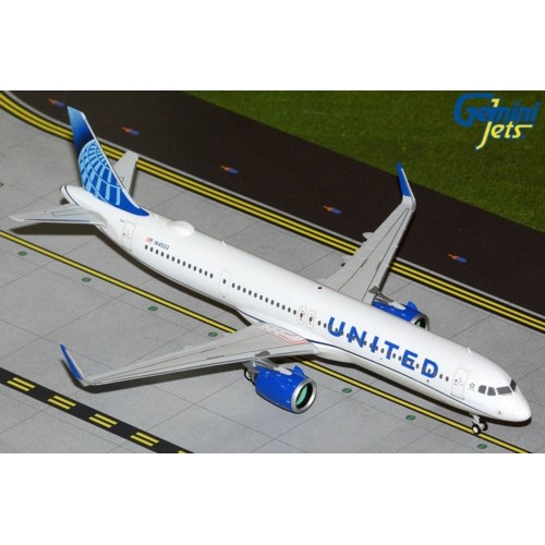 G2UAL1425 - 1/200 UNITED AIRLINES A321 NEO N14502 (UPGRADED STAND)