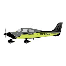 GGCIR022 - 1/72 CIRRUS AIRCRAFT SR22T N225HL (SPORTYS EDITION)