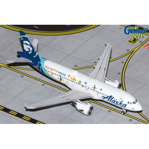 GJASA2042 - 1/400 ALASKA AIRLINES A320-200 FLY WITH PRIDE