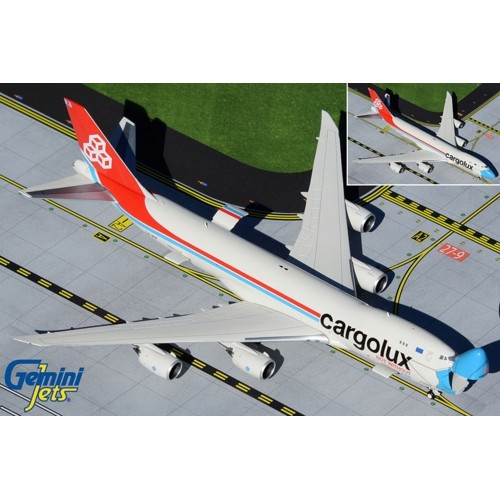 GJCLX1954 - 1/400 CARGOLUX B747-8F INTERACTIVE SERIES NOT WITHOUT MY MASK LX-VCF