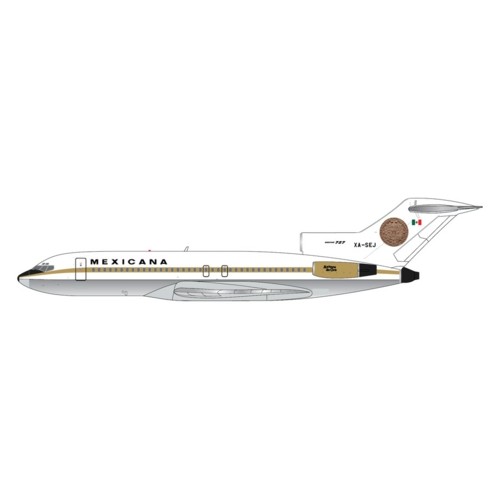 GJMXA2351 - 1/400 MEXICANA AIRLINES B727-100 XA-SEJ - AZTECA DE ORO - (POLISHED BELLY)
