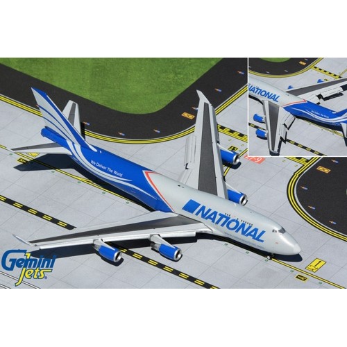 GJNCR2016F - 1/400 NATIONAL AIRLINES B747-400BCF N952CA FLAPS DOWN