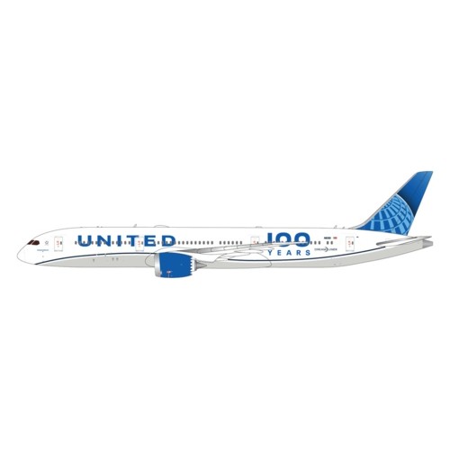 GJUAL2228 - 1/400 UNITED AIRLINES B787-9 N61101 100 YEARS