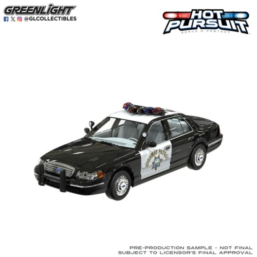 GL1131002 - 1/24 HOT PURSUIT - FORD CROWN VICTORIA POLICE INTERCEPTOR 1998 - CALIFORNIA HIGHWAY PATROL