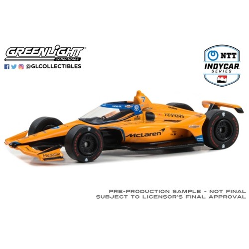 GL11584 - 1/64 2023 NTT INDYCAR SERIES - NO.7 ALEXANDER ROSSI/ARROW MCLAREN (ARROW MCLAREN 60TH ANNIVERSARY TRIPLE CROWN ACCOLADE INDIANAPOLIS 500 LIVERY)