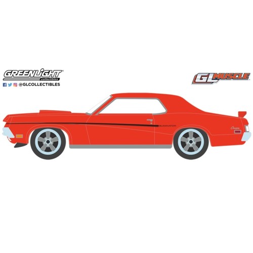 GL13350-A - 1/64 GREENLIGHT MUSCLE SERIES 28 - 1969 MERCURY COUGAR ELIMINATOR - COMPETITION ORANGE SOLID PACK