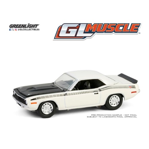 GL13360-C - 1/64 GREENLIGHT MUSCLE SERIES 29 - 1970 PLYMOUTH AAR 'CUDA - ALPINE WHITE SOLID PACK