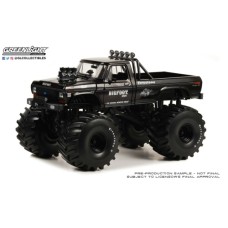 GL13650 - 1/18 KINGS OF CRUNCH BIGFOOT NO.1 1974 FORD F-250 MONSTER WITH 66 INCH TYRES BLACK BANDIT EDITION