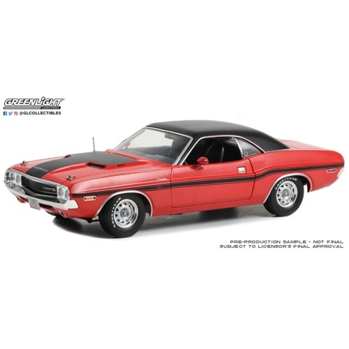 GL13667 - 1/18 1970 DODGE CHALLENGER R/T 440 SIX-PACK - MR NORM'S GRAND SPAULDING DODGE - RED