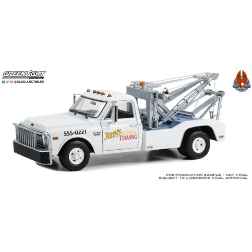 GL13683 - 1/18 FALL GUY STUNTMAN ASSOCIATION - 1969 CHEVROLET C-30 DUALLY WRECKER - JERRYS TOWING