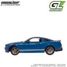 GL13701 - 1/18 2012 FORD SHELBY GT500 - GRABBER BLUE WITH WHITE STRIPES
