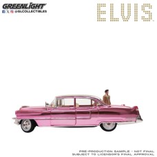 GL13723 - 1/18 ELVIS PRESLEY (1935-77) CADILLAC FLEETWOOD 1955 - SERIES 60 PINK CADILLAC CHROME EDITION WITH ELVIS GOLD OUTFIT FIGURE