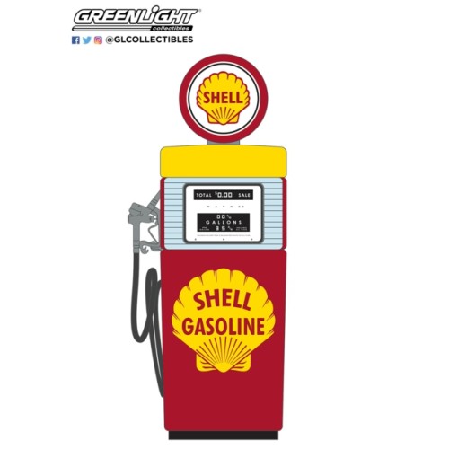 GL14150-A - 1/18 VINTAGE GAS PUMPS SERIES 15 - 1951 WAYNE 505 GAS PUMP WITH PUMP LIGHT - SHELL GASOLINE SOLID PACK