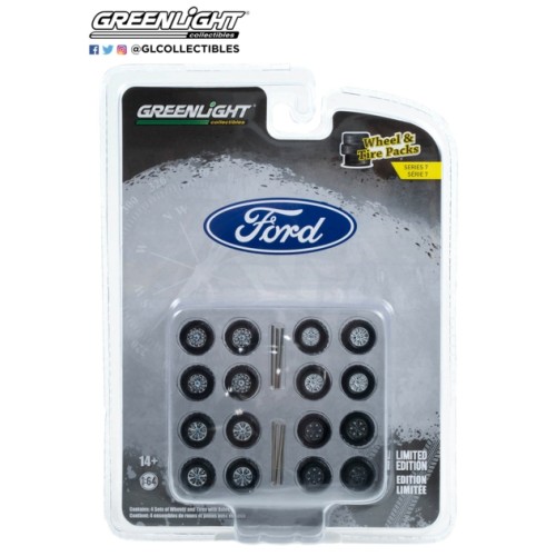 GL16170-C - 1/64 AUTO BODY SHOP - WHEEL AND TIRE PACKS SERIES 7 THIRTEENTH GENERATION (2015-20) FORD F SERIES