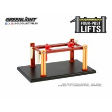 GL16210-A - 1/64 AUTO BODY SHOP - FOUR-POSTS LIFTS SERIES 6 - BUSTED KNUCKLE GARAGE SOLID PACK