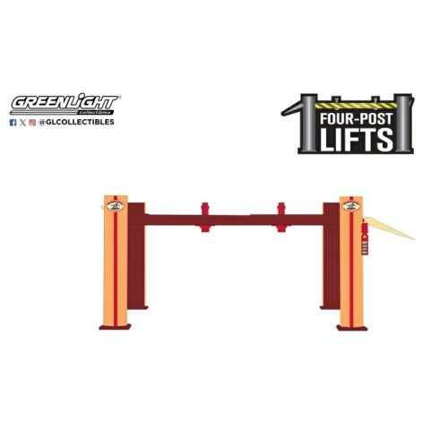 GL16210-A - 1/64 AUTO BODY SHOP - FOUR-POSTS LIFTS SERIES 6 - BUSTED KNUCKLE GARAGE SOLID PACK