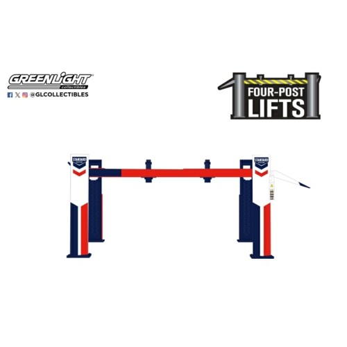 GL16210-C - 1/64 AUTO BODY SHOP - FOUR-POSTS LIFTS SERIES 6 - STANDARD OIL SOLID PACK