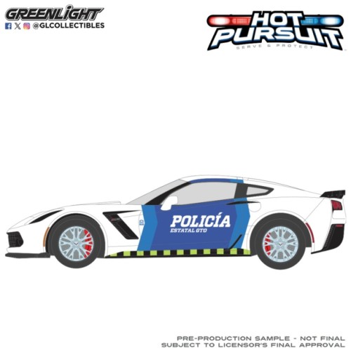 GL18265  - 1/24 CHEVROLET CORVETTE Z06 COUPE - POLICIA ESTATAL GTO (GUANAJUATO)