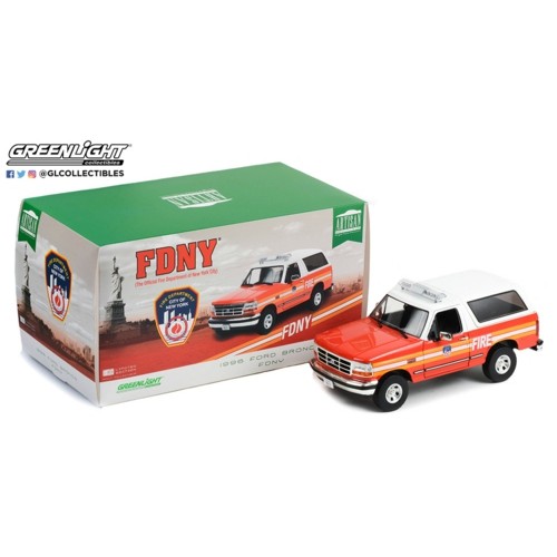 GL19118 - 1/18 ARTISAN COLLECTION 1996 FORD BRONCO FDNY