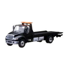GL29775 - 1/64 INTERNATIONAL DURASTAR 4400 FLAT BED - BLACK BODY, BLACK FLATBED - EVERGREEN