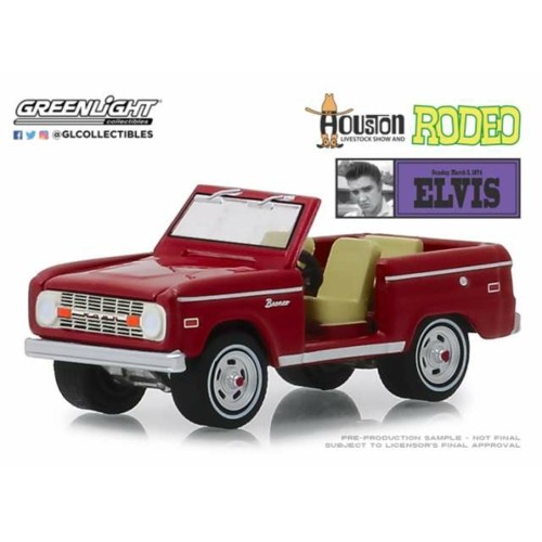 GL29984 - 1/64 FORD BRONCO ELVIS 1974 HOUSTON LIVESTOCK AND RODEO SHOW