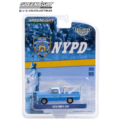 GL30224 - 1/64 1979 FORD F-250 WITH DROP TOW HOOK NYPD