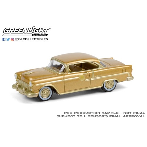 GL30231 - 1/64 1955 CHEVROLET BEL AIR THE 50 MILLIONTH GENERAL MOTORS CAR GOLD PLATED (HOBBY EXCLUSIVE)