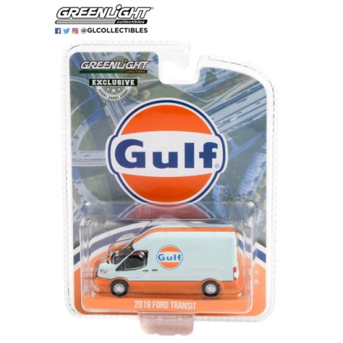 GL30260 - 1/64 2019 FORD TRANSIT LWB HIGH ROOF GULF OIL (HOBBY EXCLUSIVE)