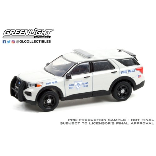 GL30295 - 1/64 HOT PURSUIT 2020 FORD POLICE INTERCEPTOR RHODE ISLAND STATE POLICE (HOBBY EXCLUSIVE)