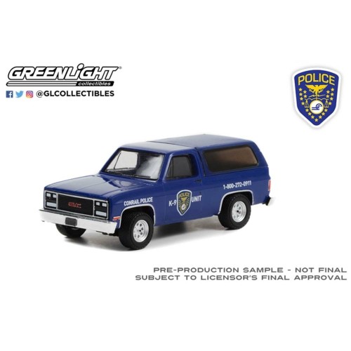 GL30332 - 1/64 1990 GMC JIMMY CONRAIL POLICE K-9 UNIT (HOBBY EXCLUSIVE)