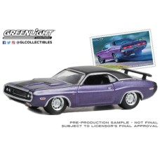 GL30374 - 1/64 1970 DODGE CHALLENGER R/T - UNITED STATES POSTAL SEVICE  (USPS): 2022 PONY CAR STAMP COLLECTION BY ARTIST TOM FRITZ (HOBBY EXCLUSIVE)
