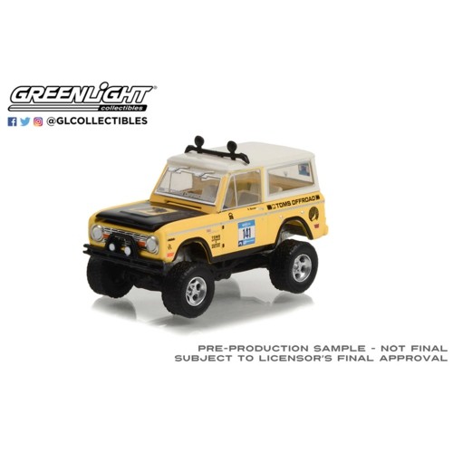 GL30389 - 1/64 1969 FORD BRONCO NO.141 REBELLE RALLY TOMS OFFROAD ROAMING WOLVES (HOBBY EXCLUSIVE)