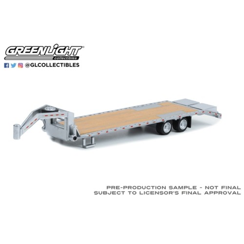 GL30391 - 1/64 GOOSENECK TRAILER PRIMER GREY WITH RED AND WHITE CONSPICUITY STRIPES (HOBBY EXCLUSIVE)