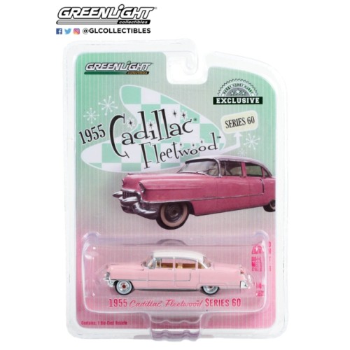 GL30396 - 1/64 1955 CADILLAC FLEETWOOD SERIES 60 PINK WITH WHITE ROOF (HOBBY EXCLUSIVE)