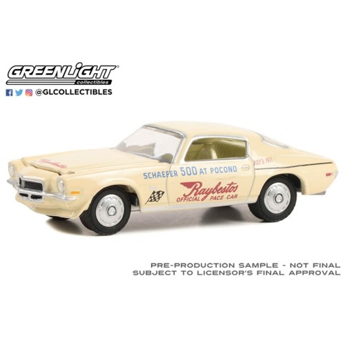 GL30397 - 1/64 1971 CHEVROLET CAMARO 1971 SCHAEFER 500 AT POCONO RAYBESTOS OFFICIAL PACE CAR (HOBBY EXCLUSIVE)