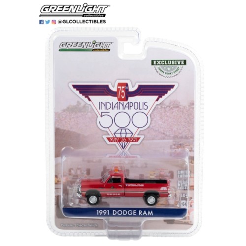 GL30401 - 1/64 1991 DODGE RAM D-250 75TH ANNUAL INDY 500 MILE RACE DODGE OFFICIAL TRUCK (HOBBY EXCLUSIVE)