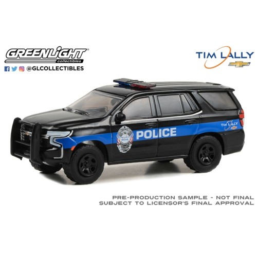 GL30443 - 1/64 2022 CHEVROLET TAHOE POLICE PURSUIT VEHICLE (PPV) - TIM LALLY CHEVROLET, WARRENSVILLE HEIGHTS, OHIO (HOBBY EXCLUSIVE)