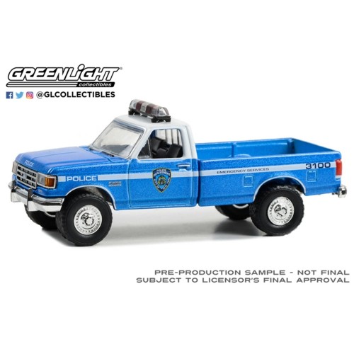 GL30462 - 1/64 1991  FORD F-250 - NEW YORK CITY POLICE DEPT (NYPD) EMERGENCY SERVICES