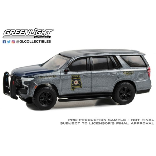 GL30468 - 1/64 HOT PURSUIT - 2022 CHEVROLET TAHOE POLICE PURSUIT VEHICLE (PPV) ALABAMA STATE TROOPER