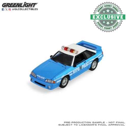 GL30527 - 1/64 1987 FORD MUSTANG NEW YORK CITY POLICE DEPARTMENT (NYPD) GL30527 - 1/64 1987 FORD MUSTANG NEW YORK CITY POLICE DEPARTMENT (NYPD)